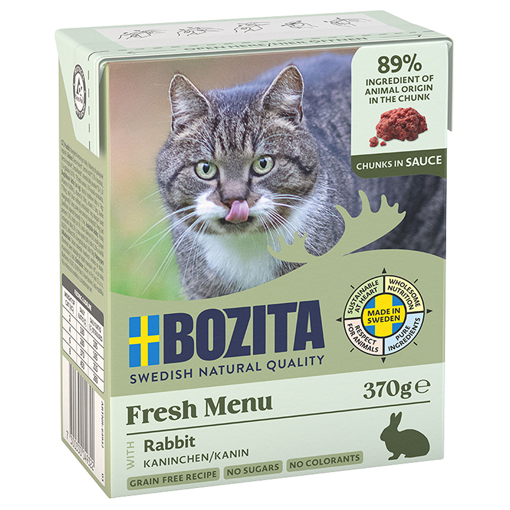 6x370g Bouchées en sauce lapin Bozita - Nourriture pour Chat