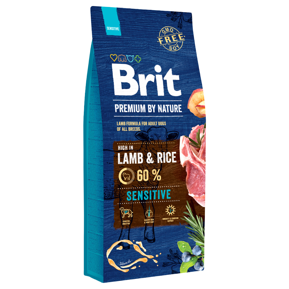2x15kg Brit Premium by Nature Sensitive agneau - Croquettes pour chien